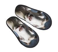 HJRT Goat Women's Slippers Warm Plush Slippers Non-slip Bedroom Slipper Slide -On House Slipper