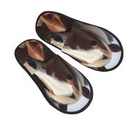 HJRT Horses Animals Women's Slippers Warm Plush Slippers Non-slip Bedroom Slipper Slide -On House Slipper