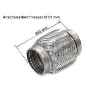 HJS 83 00 8515 Exhaust flex pipe