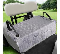 HJSSAA Golf Cart Seat Covers,Golf Cart Seat Towel Blanket,Universal Golf Cart Seat Towel Blanket with 3 Front Pockets & Nonskid Bottom, Golf Cart Accessories,Golf Gifts for Men