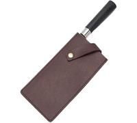 HJSSAA Knife Guard for Chef Knife,8.3inch PU Leather Meat Cleaver Sheath, Waterproof Wide Knife Protectors, Durable Butcher Chef Knife Edge Guards, Heavy Duty Cleaver Covers