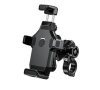 HJTEDHE Mobile Phone Holder Bicycle Anti-Vibration Motorcycle Phone Holder 1" Ball Handlebar Mirror Fork Stem Base High-Speed Secure Lock For Bike ATV/UTV Scooter(Black)