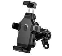 HJTEDHE Mobile Phone Holder Bicycle Anti-Vibration Motorcycle Phone Holder 1" Ball Handlebar Mirror Fork Stem Base High-Speed Secure Lock For Bike ATV/UTV Scooter(Black a)