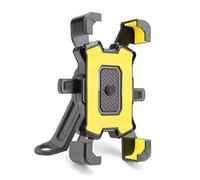 HJTEDHE Mobile Phone Holder Bicycle Motorcycle Phone Holder Auto Lock Handlebar Rearview Mirror Mobile Phone Mount Universal Motorbike Bicycle Cell Phone(Yellow a)