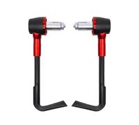 HJTEDHE Motorcycle Brake Clutch 22mm/0.87" Universal Adjustable Motorcycle Handguards, Windshield Protector, Modified Gearshift Gearguard(Red)