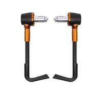 HJTEDHE Motorcycle Brake Clutch 22mm/0.87" Universal Adjustable Motorcycle Handguards, Windshield Protector, Modified Gearshift Gearguard(Orange)