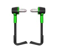 HJTEDHE Motorcycle Brake Clutch 22mm/0.87" Universal Adjustable Motorcycle Handguards, Windshield Protector, Modified Gearshift Gearguard(Green)