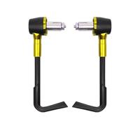 HJTEDHE Motorcycle Brake Clutch 22mm/0.87" Universal Adjustable Motorcycle Handguards, Windshield Protector, Modified Gearshift Gearguard(Yellow)