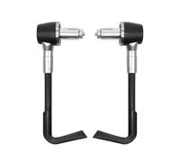 HJTEDHE Motorcycle Brake Clutch 22mm/0.87" Universal Adjustable Motorcycle Handguards, Windshield Protector, Modified Gearshift Gearguard(Silver)
