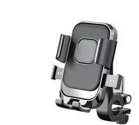 HJTEDHE Motorcycle Phone Holder Motorcycle Phone Mount, Bike Mobile Holder, Handlebar Rearview Mirror Clip For Bicycle Scooter Fits 4.7-7" Cell Phones(Black a)