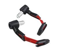 HJTEDHE Universal 7/8" Aluminum Alloy Motorcycle Handguards Adjustable Brake Clutch Lever Protector Motorcycle Handlebar Lever Guards(Red)