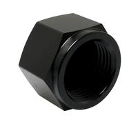 HJTOOK 10AN Aluminum O-Ring Flared Cover Joint Sleeve Black O-Ring Flare Cap for Fuel, Oil, Coolant and Air