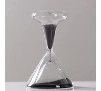 HJtRTDF sand timer， 1-minute Timer,sand Clock,Handicraft Ornaments,Color Time Hourglass,Width 10.3cm,Height 17cm(Black)