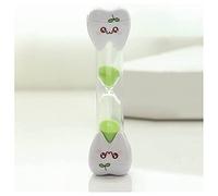 HJtRTDF sand timer， Hourglass Smiley Toothbrush Timer,3/5 Minutes Multicolor Sandglass Sand Clock(Pink)