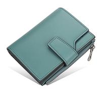 HJtRTDF Wallet， Wallets Mens Muti-Functional Blocking Leather Slim Wallet Credit Card Holder Super Minimalist Front Pocket(Grün)