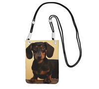 HJTRW Small Crossbody Bags for Women Cell Phone Bag Mini Sling Bag A cute dachshund Phone Purses Cellphone Wallet