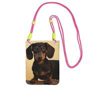 HJTRW Small Crossbody Bags for Women Cell Phone Bag Mini Sling Bag A cute dachshund Phone Purses Cellphone Wallet