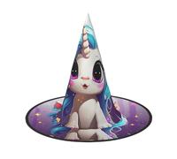 HJTRW Women's Witch Hat Oversized Witches Hats cute unicornios Halloween Wizard Hat Party Cosplay Costume Accessory