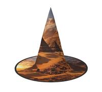 HJTRW Women's Witch Hat Oversized Witches Hats Egyptian pyramids Halloween Wizard Hat Party Cosplay Costume Accessory