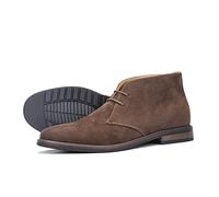 HJUGHPN Formal Shoes For Men Leather Boots Comfortable Brand Desert Ankle Boots(KhakiSuede,9.5 UK)