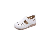 HJUGHPN Sandals For Women Shoes Wedges Lightsome Hollow Out Cool Big Yards(White,7.5 UK)