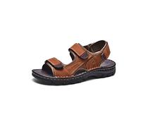 HJUGHPN Sandals Men Men Beach Sandals Leather Sandals For Men Outdoor Walking Men Summer Sandals Comfortable Men Shoes(Khaki,11.5 UK)