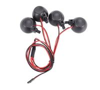 hjuink Compatible With HPI For BAJA For Rovan For King Motor 5B 1/5 RC Car Parts Accessories 4 Lights Receiver Kit Plastic Shell Lotus Lights
