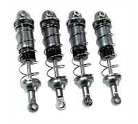 hjuink Compatible With MJX 16207 16208 16209 16210 H16 H16BM 1/16 RC Car Upgrades Parts 4Pcs Alloy Front Rear Oil Shock Absorber RC Shocks Damper