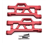 hjuink Compatible With TRAXXAS For MINI For MAXX MONSTER TRUCK RC Car Upgrade Accessories Aluminum Alloy Front Down For Swing Arms Kit RC Accessories(Red)