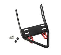 hjuink Rc Bumper Compatible With Axial For SCX10 For Wrangler 90047 1/10 RC Crawler Car Upgrade Parts Metal Front Bumper With Tow Shackles(B)