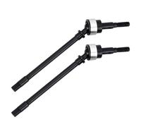 hjuink RC Cars Drive shafts Compatible With Axial For SCX10 1/10 RC Track Car Upgrade Parts Accessories Front Rear Axle CVD Hard Steel Drive Shaft Dog Bone(Silver front)