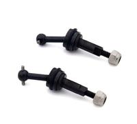 hjuink RC Cars Drive shafts Compatible With Wltoys K969 K989 K979 P929 1/28 RC Car Upgrades Parts 2PCS 2mm Extended Metal CVD For Universal Joint Shaft With M2 Nut(Black)