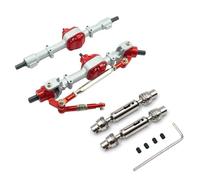 hjuink RC Parts For MN D90 D91 D96 D99S MN90 MN96 MN99 MN99S 112 RC 1/12 Rc Metal Front And Rear Axle With Drive Shaft Upgrades Parts Accessories(White)