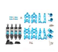 hjuink RC Parts For Scy For Jjrc Sg116 Max Pro 1/16 Rc Car Crawler Truck For Buggy For Model Aluminum Alloy Upgrade Parts Kit Op Accessories(Blue,8 PCS)