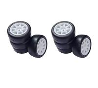 hjuink Remote Control Car Tire Compatible With 3Racing For Sakura M4 M5 For MST TCR For Tamiya M04 M05 1/10 1/12 RC Car Parts 8Pcs 58Mm Tires 12Mm Hex Wheels With Sponge