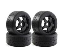 hjuink Remote Control Car Tire Compatible With Arrma For Infraction For Felony For Limitless 1/7 RC Car Upgrade Parts 5-Spoke 100x42mm 42/100 Tire Tyre 17mm Wheel Hex(Black)