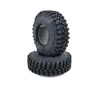 hjuink Remote Control Car Tire Compatible With Axial For SCX10 D90 TF2 For MST For Tamiya 1/10 RC Crawler Car Parts 2PCS 1.9" Rubber Voodoo KLR Wheel Tires 105 * 35mm
