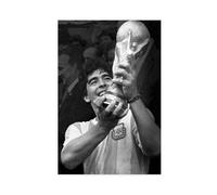 HJUKKM Diego Maradona Poster (4) Canvas Poster Wall Art Decor Print Picture Paintings for Living Room Bedroom Decoration 20x30inch(50x75cm)