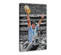 HJUKKM Diego Maradona Poster(6) Canvas Poster Wall Art Decor Print Picture Paintings for Living Room Bedroom Decoration 08x12inch(20x30cm)