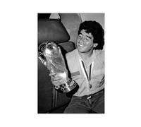 HJUKKM Diego Maradona Poster Canvas Poster Wall Art Decor Print Picture Paintings for Living Room Bedroom Decoration 20x30inch(50x75cm)
