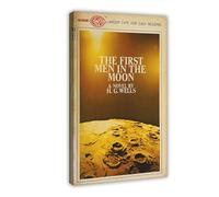 HJUKKM H. G. WELLS - The First Men in The Moon Canvas Poster Wall Art Decor Print Picture Paintings for Living Room Bedroom Decoration 16x24inch(40x60cm)