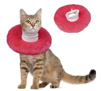 Hjumarayan Cat Collar Lick Protection Soft - Collar Cat Lick Protection After Surgery, Cat Collar Soft Protective Collar Adjustable Funnel, Pink, L