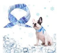 Hjumarayan Cooling Collar for Dogs, Continuous Cooling Neckerchief, Stylish Heat Dissipation Bandana, Dog, Adjustable Cooling Collar, Suitable for Cooling Dogs in Summer, S