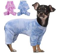 Hjumarayan Dog Onesie - Stretchy Pyjamas with Legs, Post Op Recovery Suit Male, Dog Body Suit after Surgery, Baby Grow for Chihuahua, Toy Poodle (Blue XS)