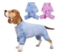 Hjumarayan Dog Onesie - Stretchy Pyjamas with Legs, Post Op Recovery Suit Male, Dog Body Suit after Surgery, Baby Grow for Pomeranian, Bichon Frisé, Shih Tzu (Blue S)