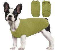 Hjumarayan Dog T Shirt - Thin Knitted Jumpers Soft Stretchy Clothes for Small Dogs Shirts, Striped Tshirt for Maltese, Shih Tzu, Bichon Frise, Mini Dachshund (Chartreuse S)