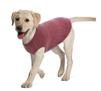 Hjumarayan Dog Tshirt - Summer Knitted Jumpers Soft Stretchy Clothes for Medium Dogs Shirts, Striped T shirt for French Bulldog, Border Collie, Stocky Beagle (Burgundy Red XL)