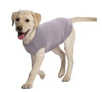 Hjumarayan Dog Tshirt - Summer Knitted Jumpers Soft Stretchy Clothes for Medium Dogs Shirts, Striped T shirt for French Bulldog, Border Collie, Stocky Beagle (Grey XL)