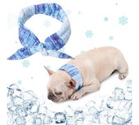 Hjumarayan Refreshing Dog Collar, Stylish Cooling Bandana, Continuous Dog Collar, Adjustable Cooling Collar for Dogs in Summer, L