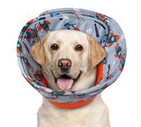 Hjumarayan Soft Dog Cone - Cones after Surgery Soft, Buster Collars for Dogs, Cone for Dogs Prevent Licking, Comfy Recovery Collars, Medical Neck Collar to Stop Licking Wound (Red L)